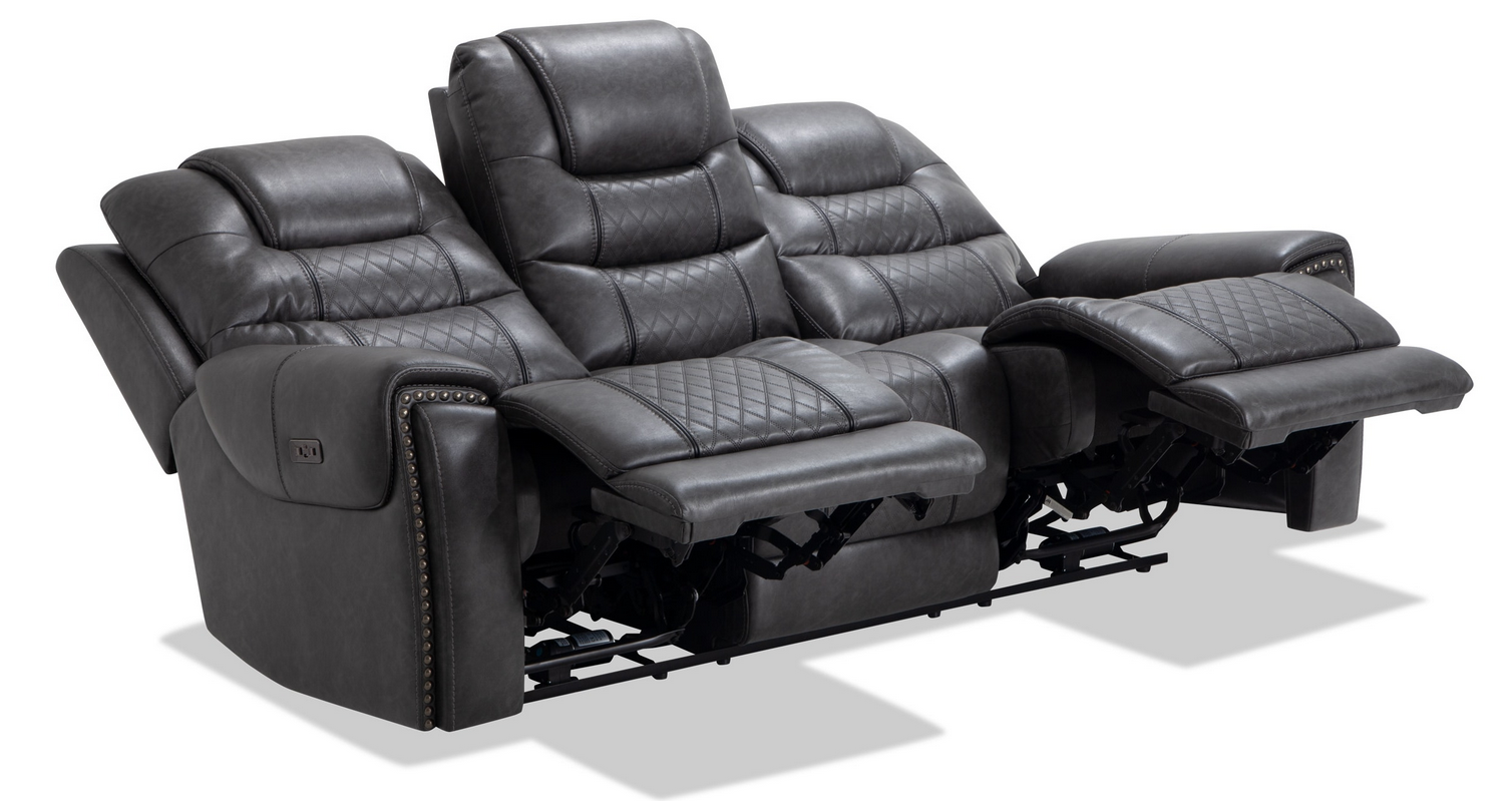 Happy Furniture Magnus Power Reclining Sofa