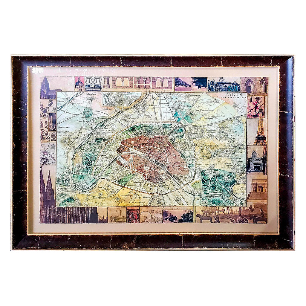 Carte de Paris II by Susan Gillette Print