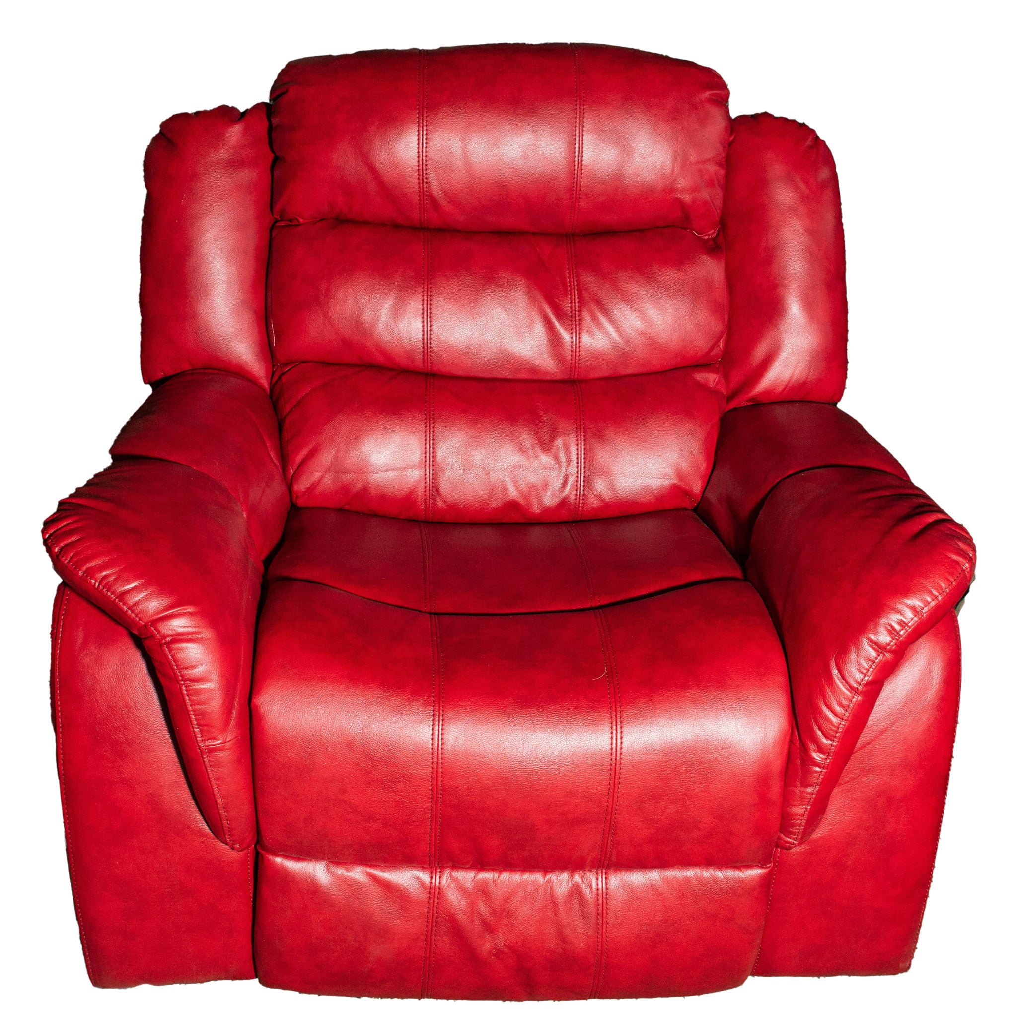 Noble House Oxblood Leather Rocking Recliner
