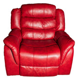 Noble House Oxblood Leather Rocking Recliner