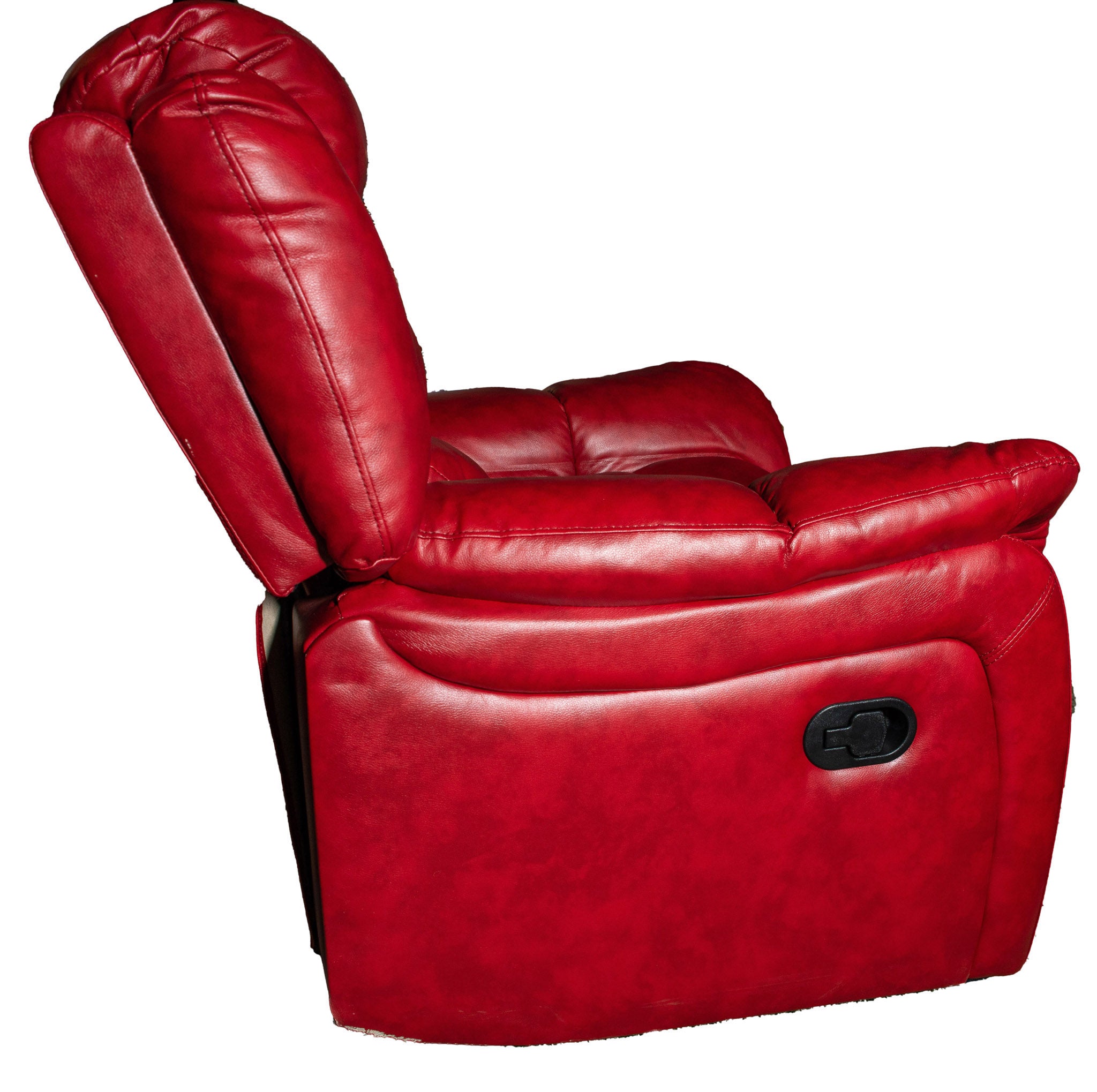 Noble House Oxblood Leather Rocking Recliner