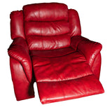 Noble House Oxblood Leather Rocking Recliner