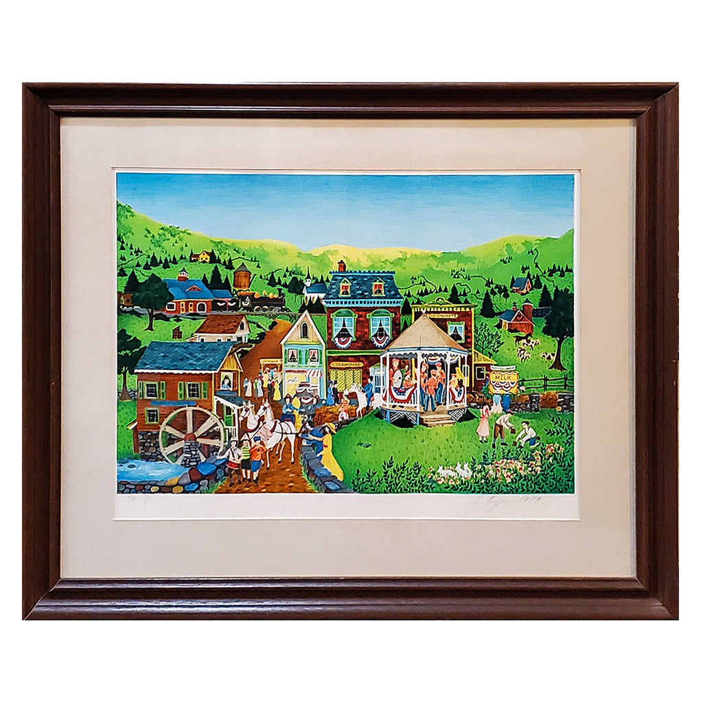 Marching Down Main Street - Robert LoGrippo Lithograph